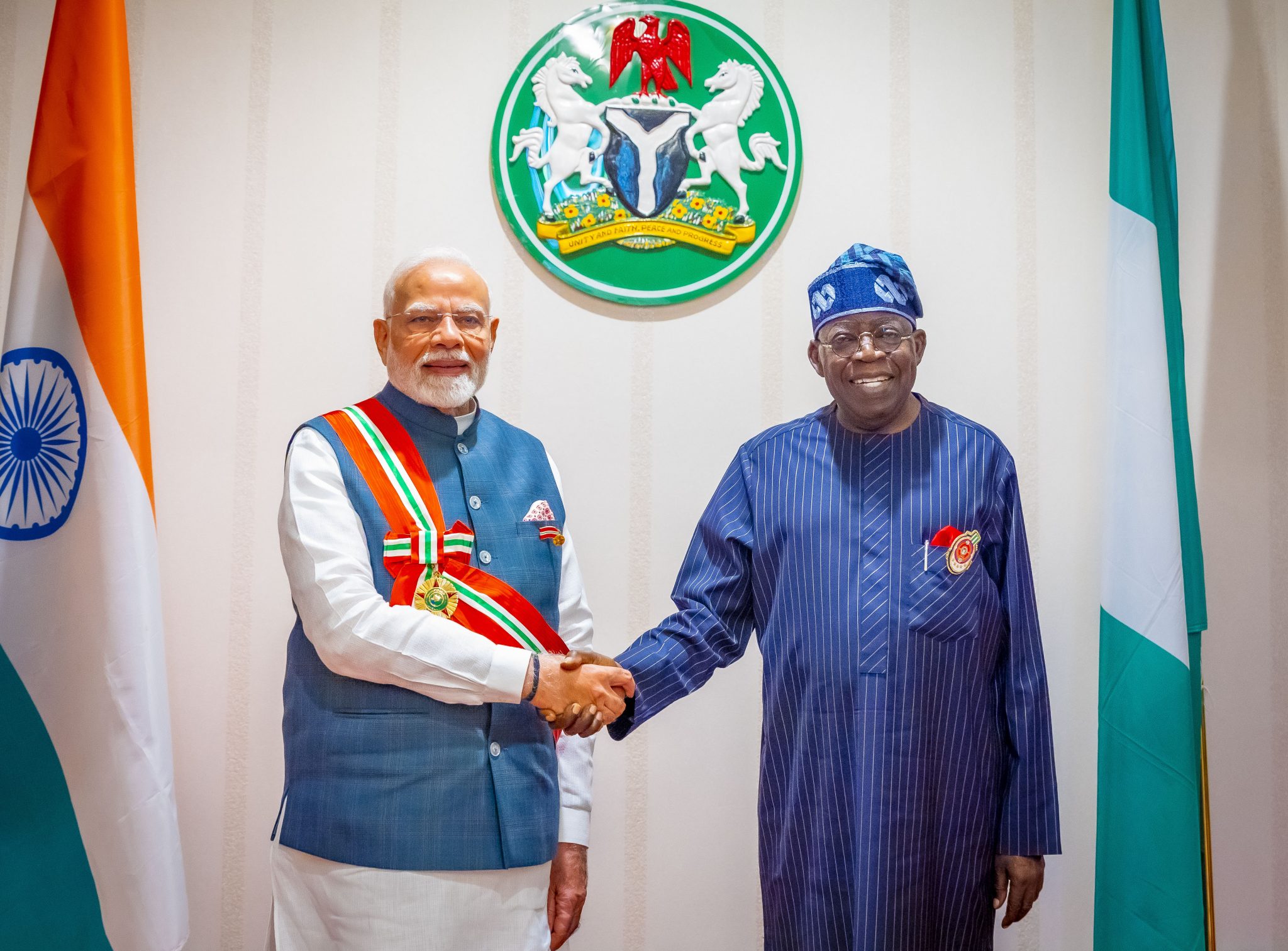 PRESIDENT TINUBU CONGRATULATES INDIAN PRIME MINISTER NARENDRA MODI ON SETTING A SERVICE RECORD